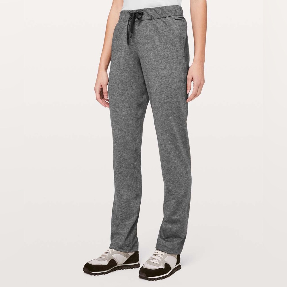 lululemon On the Fly Pant - heathered black